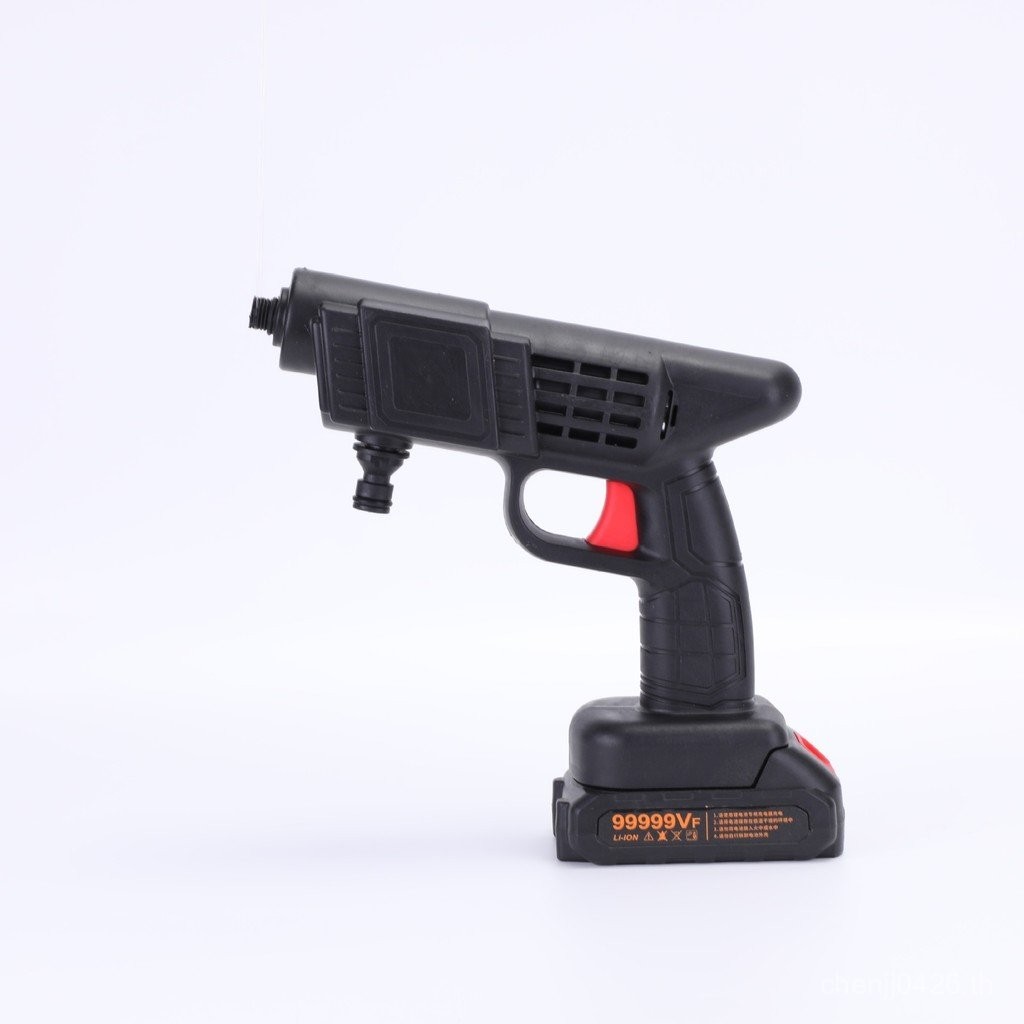 ปืนฉีดน้ำแรงดันสูงแบบไร้สายสำหรับล้างรถและรดน้ำต้นไม้ แบตเตอรี่ลิเธียม ชาร์จใหม่ได้