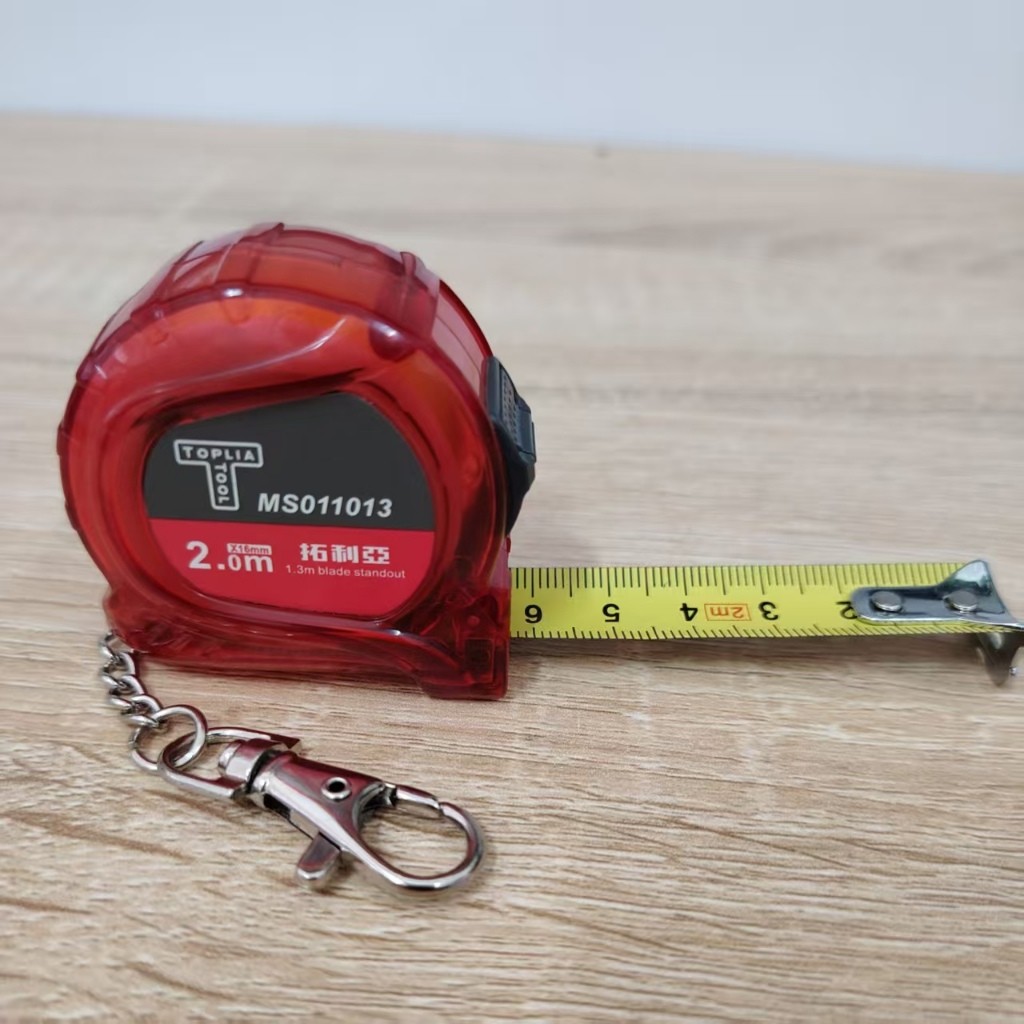 TOPLIA MINI เทปวัดเทป 200 มมจี้พวงกุญแจเทปวัดแบบพับเก็บได้