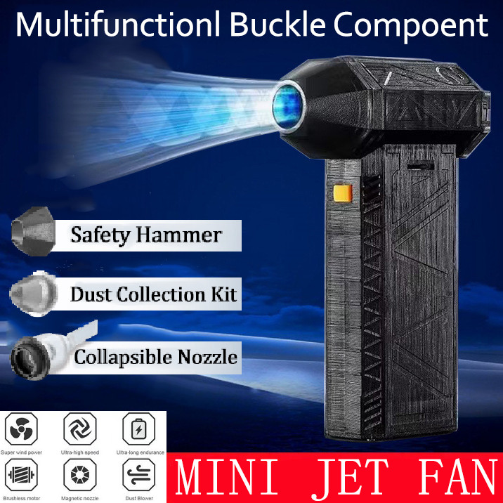 เครื่องเป่าลมไฟฟ้า 130000R RPM พัดลมเทอร์โบเจ็ท 3000mAh ขนาดเล็ก แบบพกพา เหมาะสาหรับการทาควา มสะอาดอิเล็กทรอนิกส์กา
