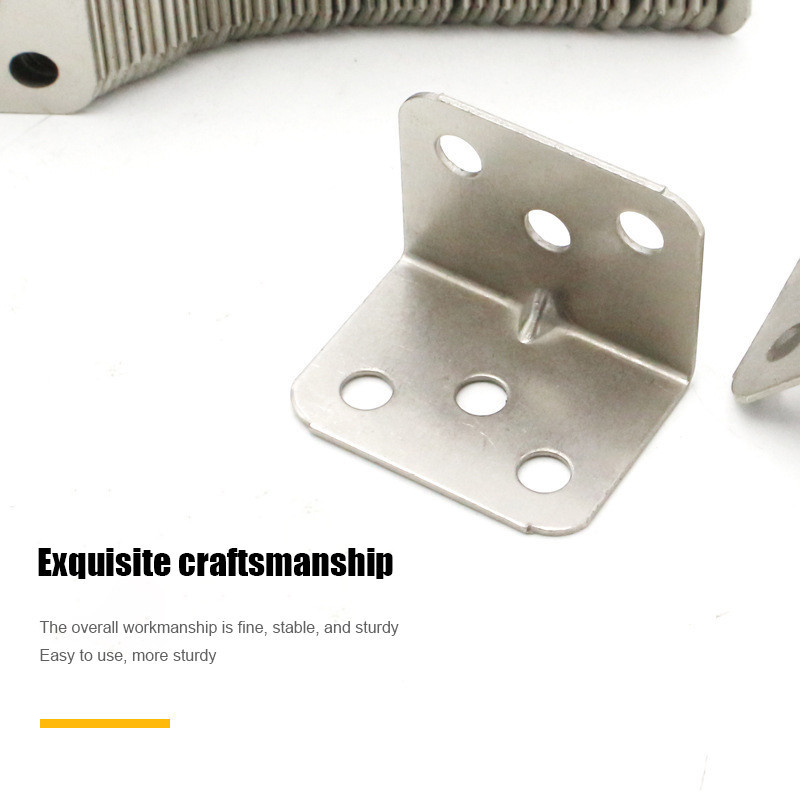 ข้อต่อสแตนเลส 90 องศา หน้ากว้าง กันสนิม เหล็กฉากรับชั้น ฉากรับชั้นวางของ เหล็กตัวแอล เหล็กติดเฟอร์นิเจอร์ ฉากยึด