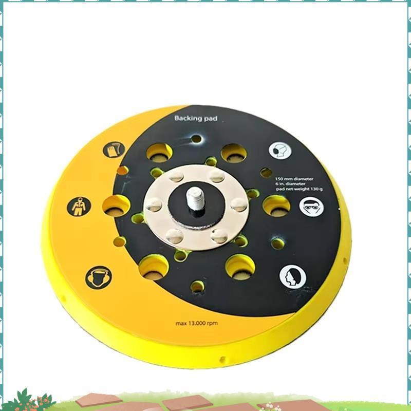 Uejfrdkuwg Sanding Pad Sander ฐานสาหรับนิวเมติกไฟฟ้า Sander 6 นิ้วมีรูพรุนบดแห้ง