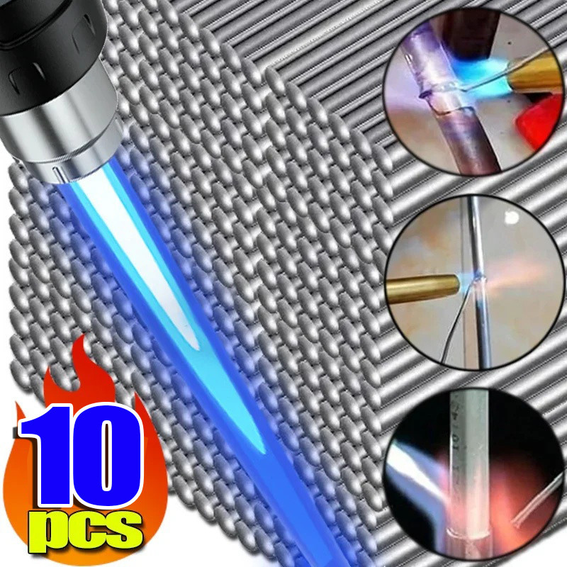 ลวดเชื่อมอลูมิเนียมอุณหภูมิต่าสากล แถบเชื่อมผงบัดกรีไม่จาเป็นต้อง แท่งซ่อมอเนกประสงค์สาหรับงานเชื่อมโลหะผสม