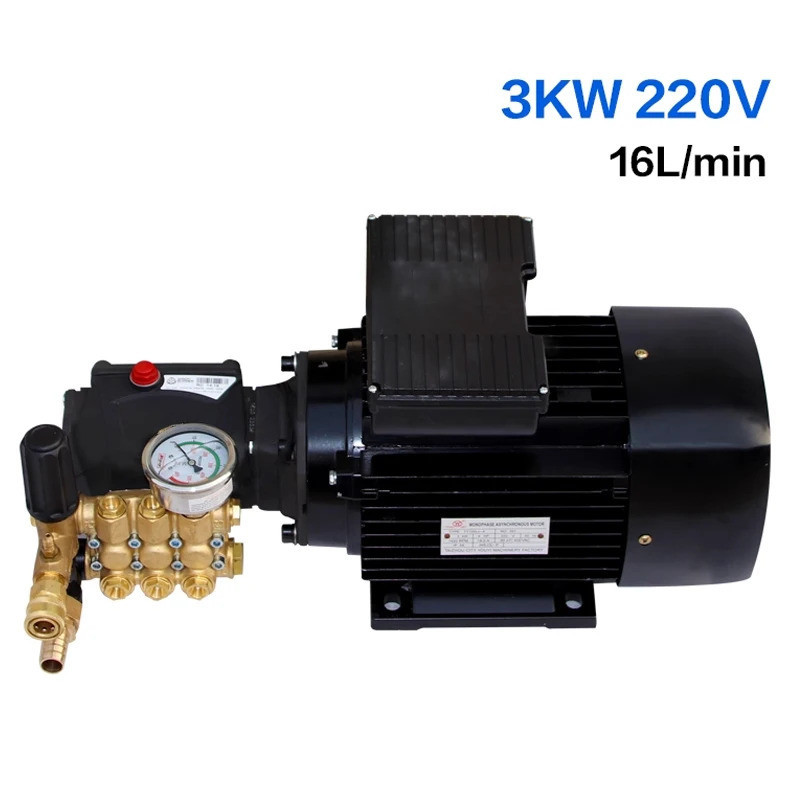 เครื่องล้างรถแรงดันสูง 220380V HighPower เครื่องทาความสะอาดปืนฉีดน้าแปรงปั๊มรถ AR ปั๊มปั๊มน้าแรงดันสูง