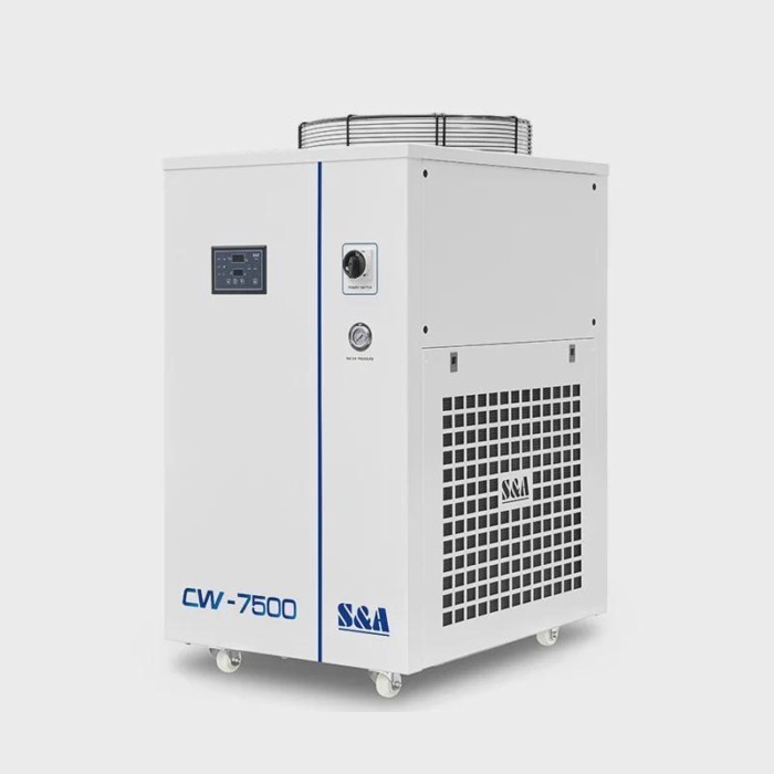SA Factory Price CW7500 Industrial La ser Cooling Machine Air Cooled CNC Spindle Water Chiller