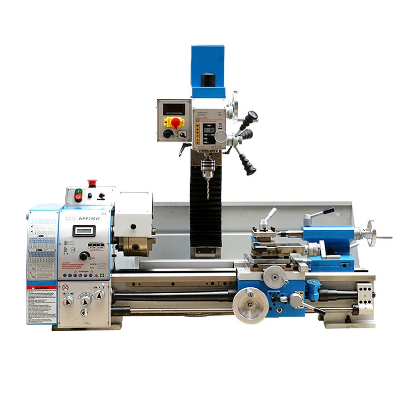 290 Combination Heavy Duty Mini Lathe 220V HorizontalVertical Bench MillingDrilling Machine Multi