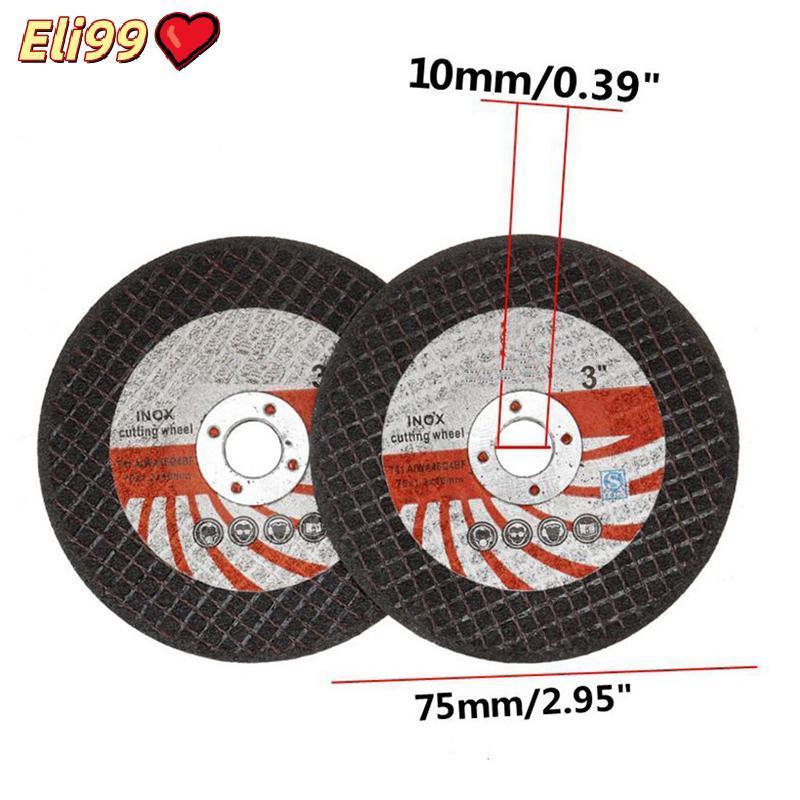 5ชิ้น3นิ้ว751210หลุมตัดขนาดเล็กแผ่นเรซินกลมแผ่นขัดล้อ75มม สำหรับเครื่องบดมุมเหล็กหินเจียรมุม