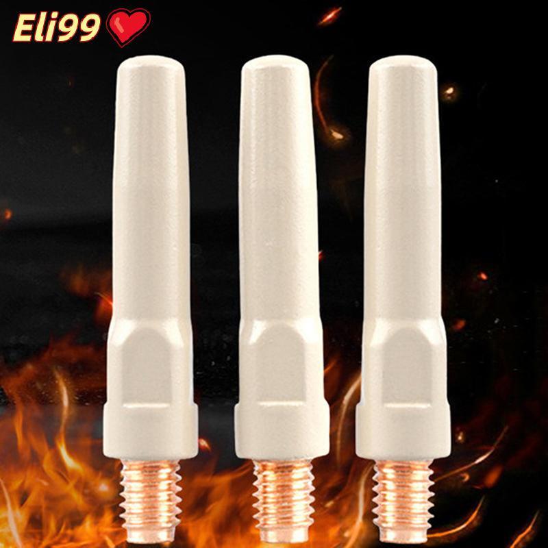 หัวเชื่อม15AK 2ชิ้นเซ็ตหัวเคลือบใหม่ป้องกัน25มม หัวฉีดแก๊ส M6 0812มม ชิ้นส่วนเครื่องมือเชื่อม MIG