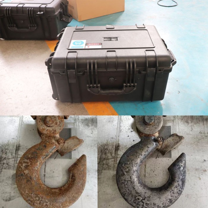 2mJ 5MJ Suitcase 100W 200W 300W Pulse Fiber Laser Cleaning Machine Rust Remover Portable Paint Clea