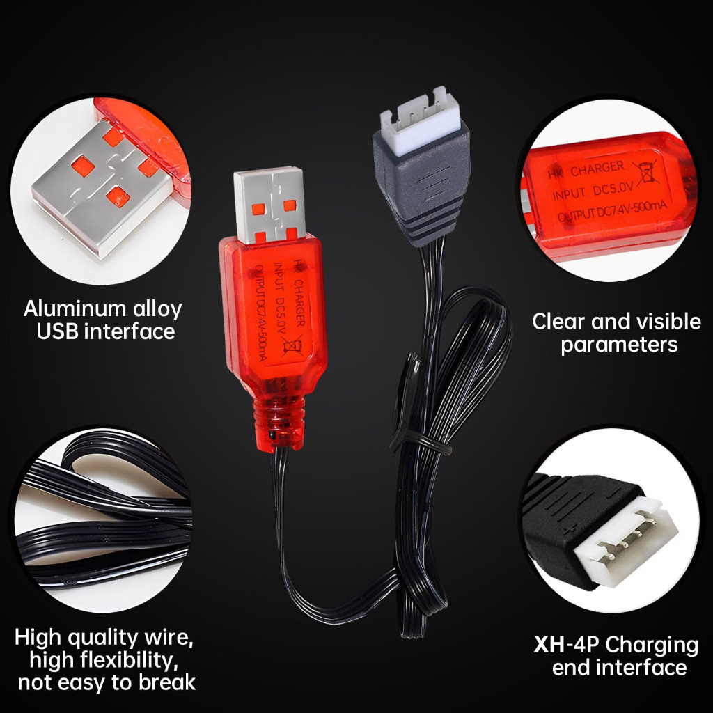 สายชาร์จ XH4P 74v สำหรับ ปืนฉีดน้ำรุ่น 2307 2309 G696